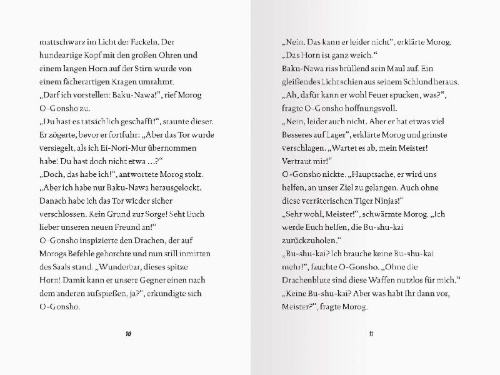 Buchcover und Innenansicht für das Buch: Dragon Ninjas, Band 5 - Der Drache der Schatten