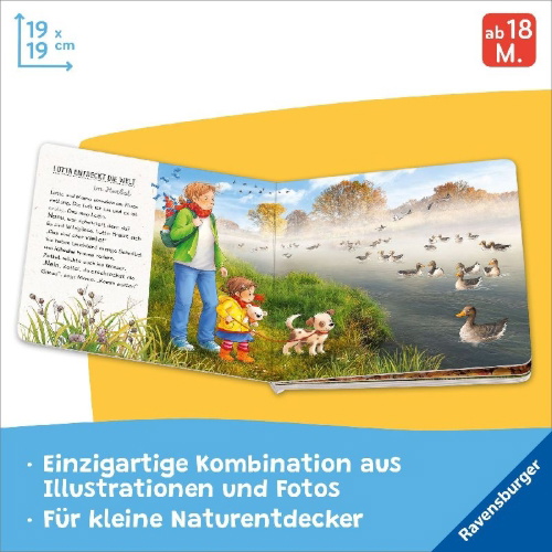 Buchcover und Innenansicht für das Buch: Lotta entdeckt die Welt: Im Herbst