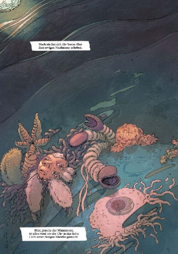 Buchcover und Innenansicht für das Buch: Das Schiff der verlorenen Kinder. Band 3