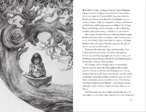 Buchcover und Innenansicht für das Buch: The Labyrinth of the Faun
