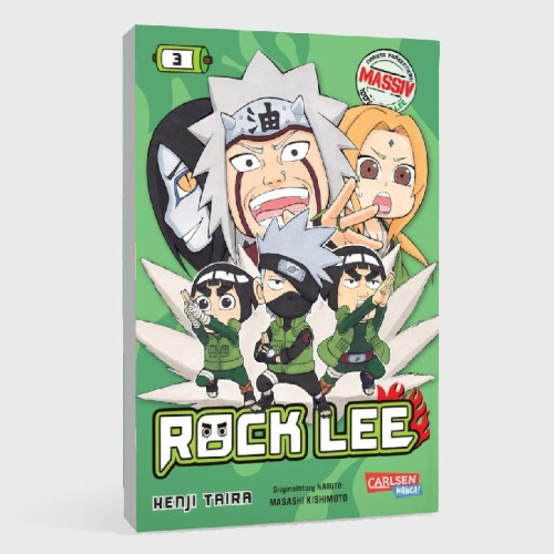 Buchcover und Innenansicht für das Buch: Rock Lee no Seishun Full Power Ninden