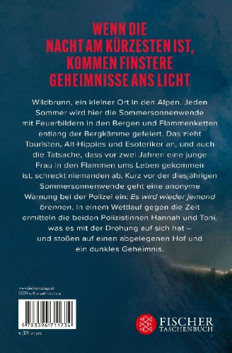 Buchcover und Innenansicht für das Buch: Sonnenwende - Die hellste Nacht. Deine dunkelste Stunde