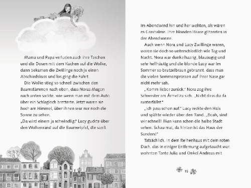 Buchcover und Innenansicht für das Buch: Die Schule für Tag- und Nachtmagie, Band 5 - Lieblingslehrerin in Not
