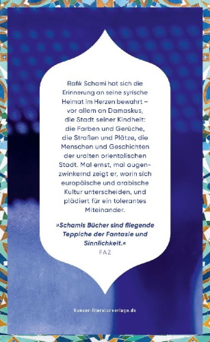 Buchcover und Innenansicht für das Buch: Damaskus im Herzen und Deutschland im Blick