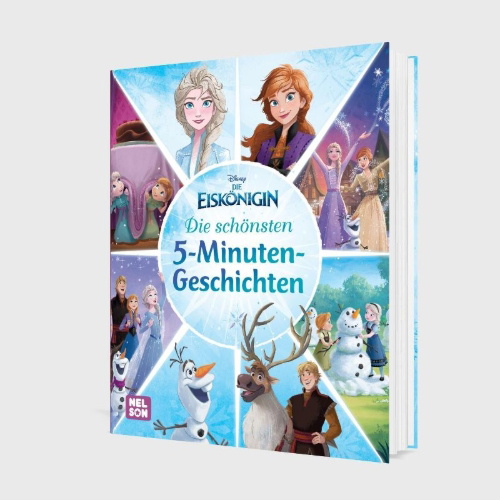 Buchcover und Innenansicht für das Buch: Disney Die Eiskönigin: Die schönsten 5-Minuten-Geschichten