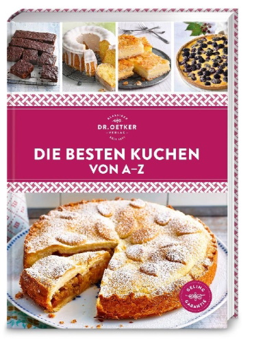 Buchcover und Innenansicht für das Buch: Die besten Kuchen von A-Z