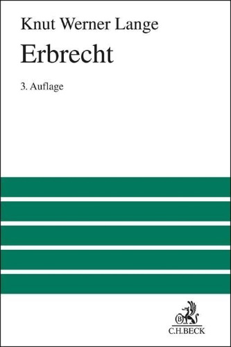 Buchcover und Innenansicht für das Buch: Erbrecht
