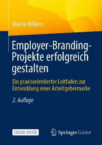 Buchcover und Innenansicht für das Buch: Employer-Branding-Projekte erfolgreich gestalten
