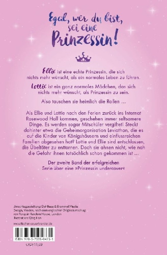 Buchcover und Innenansicht für das Buch: The Rosewood Chronicles - Princess in Practice