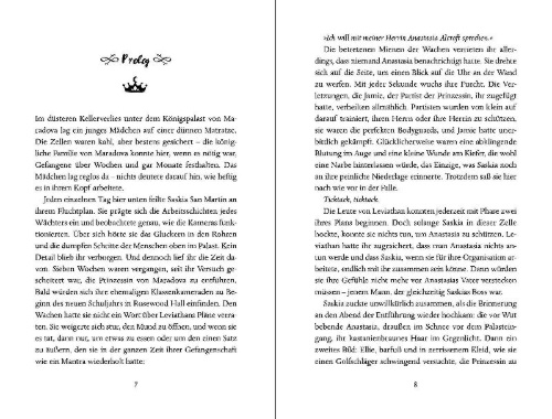 Buchcover und Innenansicht für das Buch: The Rosewood Chronicles - Princess in Practice