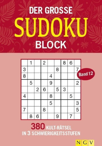 Buchcover und Innenansicht für das Buch: Der große Sudoku Block Band 12