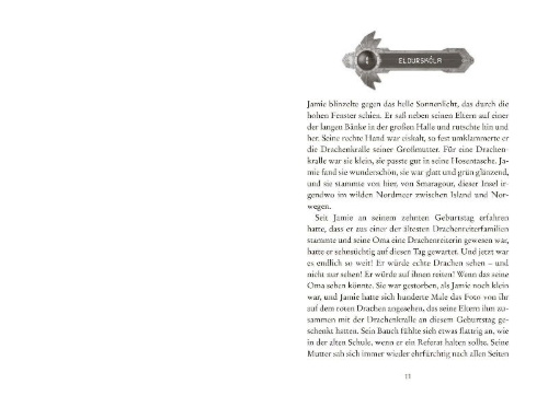 Buchcover und Innenansicht für das Buch: Smaragour - Die Dracheninsel