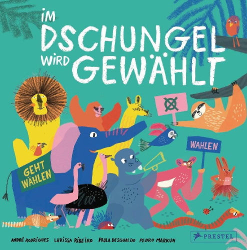 Buchcover und Innenansicht für das Buch: Eleicao dos Bichos