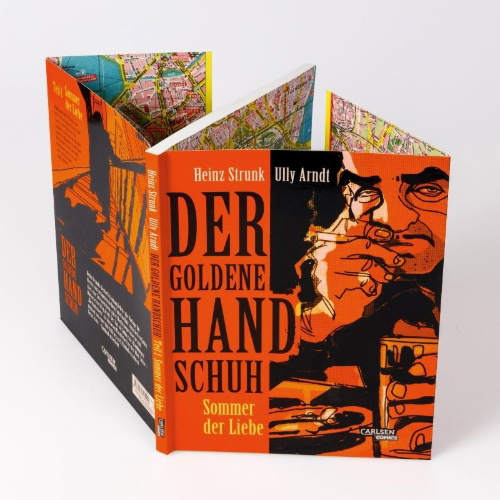 Buchcover und Innenansicht für das Buch: Der goldene Handschuh - Der Comic