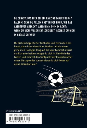 Buchcover und Innenansicht für das Buch: Das Fußballspiel der 1000 Gefahren