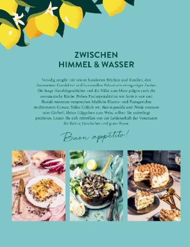 Buchcover und Innenansicht für das Buch: Ti Amo Venezia