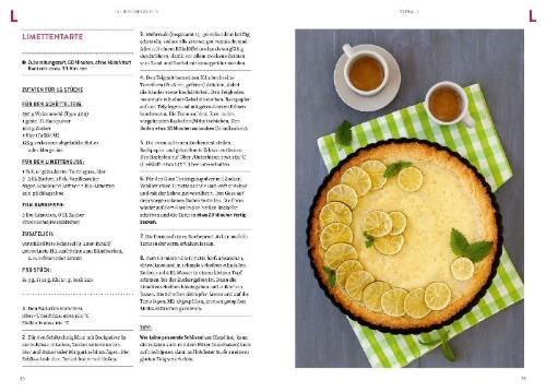 Buchcover und Innenansicht für das Buch: Die besten Kuchen von A-Z