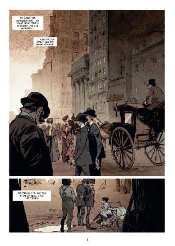 Buchcover und Innenansicht für das Buch: Bartleby, der Schreiber (Graphic Novel)
