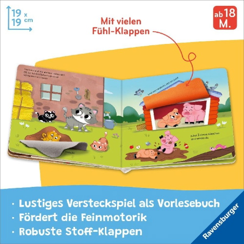 Buchcover und Innenansicht für das Buch: Wo seid ihr, kleine Kätzchen?
