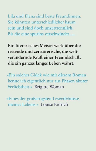 Buchcover und Innenansicht für das Buch: L'amica geniale