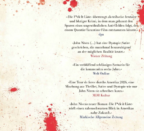 Buchcover und Innenansicht für das Buch: The F*ck it List