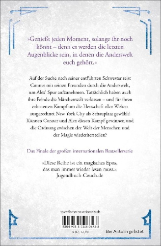Buchcover und Innenansicht für das Buch: The Land of Stories. Worlds Collide
