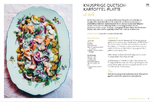 Buchcover und Innenansicht für das Buch: Sommerhausküche: Rezepte für die schönste Zeit im Norden