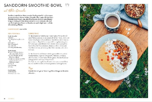 Buchcover und Innenansicht für das Buch: Sommerhausküche: Rezepte für die schönste Zeit im Norden