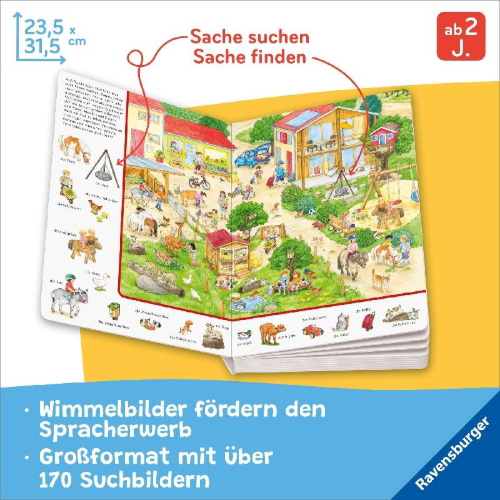 Buchcover und Innenansicht für das Buch: Mein Sachen suchen Lieblingsbuch