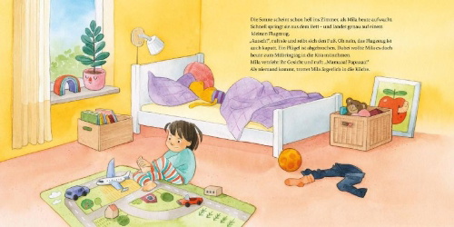 Buchcover und Innenansicht für das Buch: LESEMAUS 213: Mila ist wütend