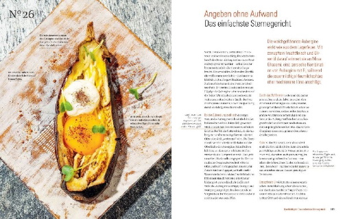 Buchcover und Innenansicht für das Buch: Noch mehr kochen für Angeber