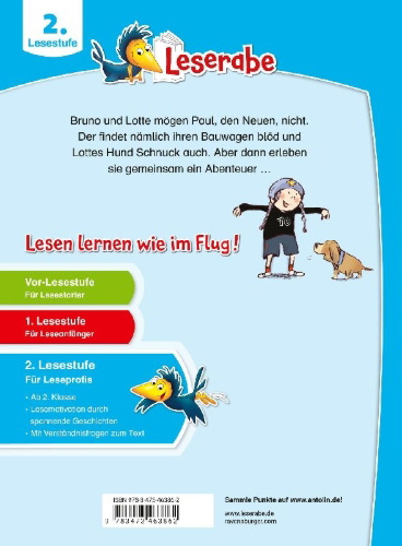 Buchcover und Innenansicht für das Buch: Leserabe 2. Lesestufe - Die Waschbären-Bande
