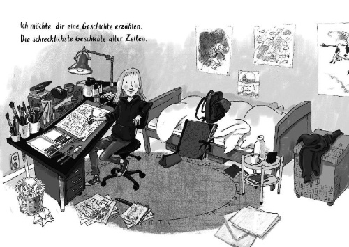 Buchcover und Innenansicht für das Buch: Carlas Comics