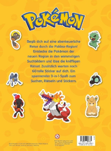 Buchcover und Innenansicht für das Buch: Un nouveau voyage a Paldea!