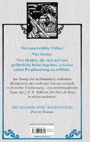 Buchcover und Innenansicht für das Buch: The Bird that Drinks Tears - Dreamer Warrior, Book 2