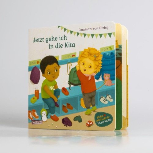 Buchcover und Innenansicht für das Buch: Jetzt gehe ich in die Kita