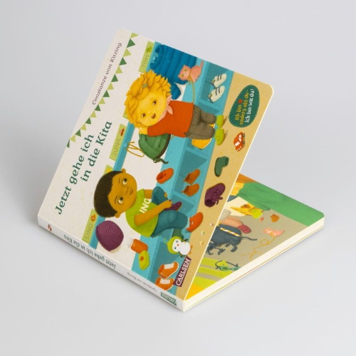 Buchcover und Innenansicht für das Buch: Jetzt gehe ich in die Kita