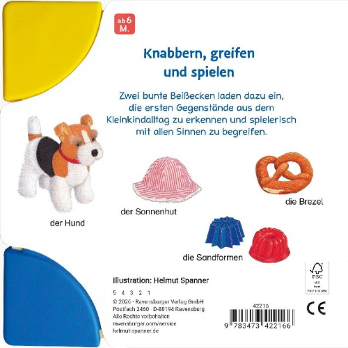Buchcover und Innenansicht für das Buch: Erste Bilder - Erste Wörter: Mein Beißbuch