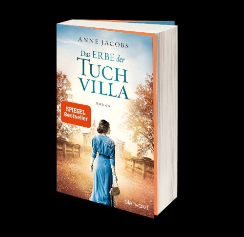 Buchcover und Innenansicht für das Buch: Das Erbe der Tuchvilla