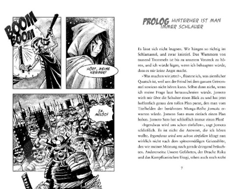 Buchcover und Innenansicht für das Buch: Jo & Jomoto - Angriff der Ninja