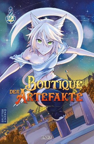 Buchcover und Innenansicht für das Buch: La Boutique d'Artefacts 02