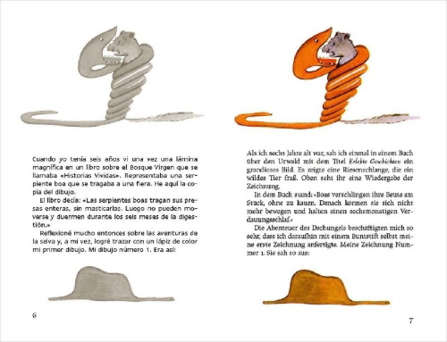 Buchcover und Innenansicht für das Buch: Le Petit Prince