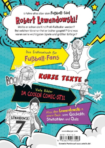 Buchcover und Innenansicht für das Buch: Football Superstars. Lewandwowski Rules