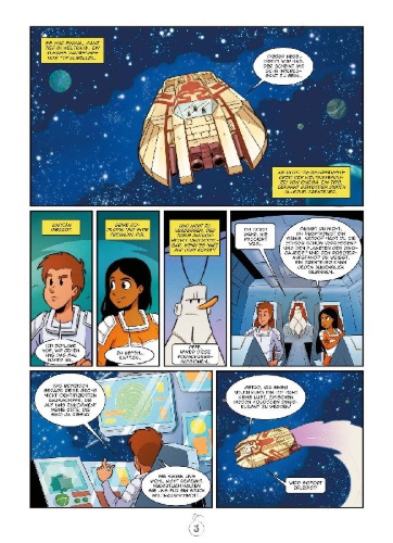 Buchcover und Innenansicht für das Buch: La revanche des humanoides (Il etait une fois... l'espace)