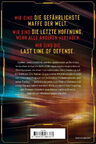 Buchcover und Innenansicht für das Buch: Last Line of Defense, Band 3 - Der Crash