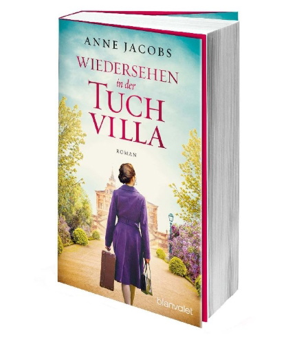 Buchcover und Innenansicht für das Buch: Wiedersehen in der Tuchvilla