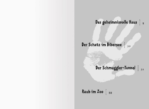 Buchcover und Innenansicht für das Buch: Die Abenteuer der schwarzen Hand