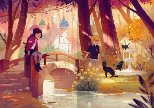 Buchcover und Innenansicht für das Buch: Mitternachtskatzen, Band 2: Die Hüter des Smaragdsterns (Katzenflüsterer-Fantasy in London für Kinder ab 9 Jahren)