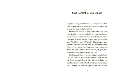 Buchcover und Innenansicht für das Buch: Nina - Endlich Schulkind!