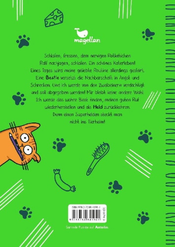 Buchcover und Innenansicht für das Buch: Cats Tagebuch - Lass die Ratte aus dem Sack!